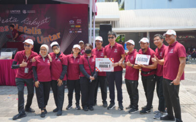 FTI Untar Raih Juara 1 Jalan Sehat pada Puncak Dies Natalis Untar ke-66